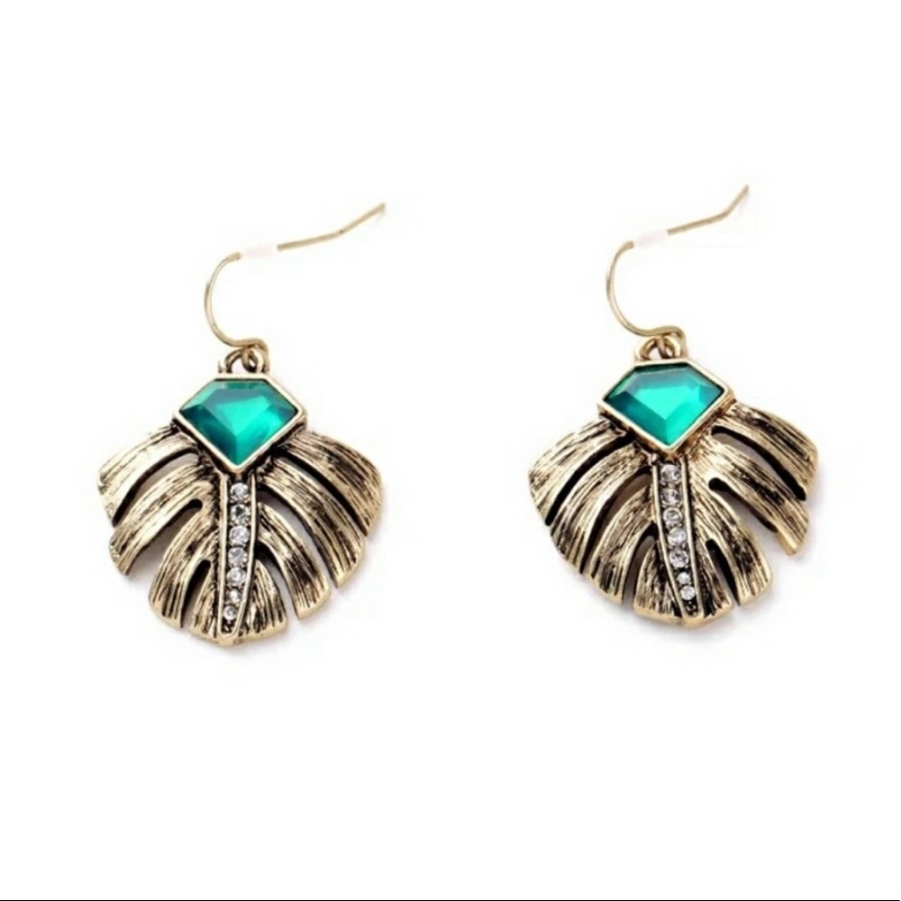 Gold Leaf Boho Vintage Elegant Nature Earrings